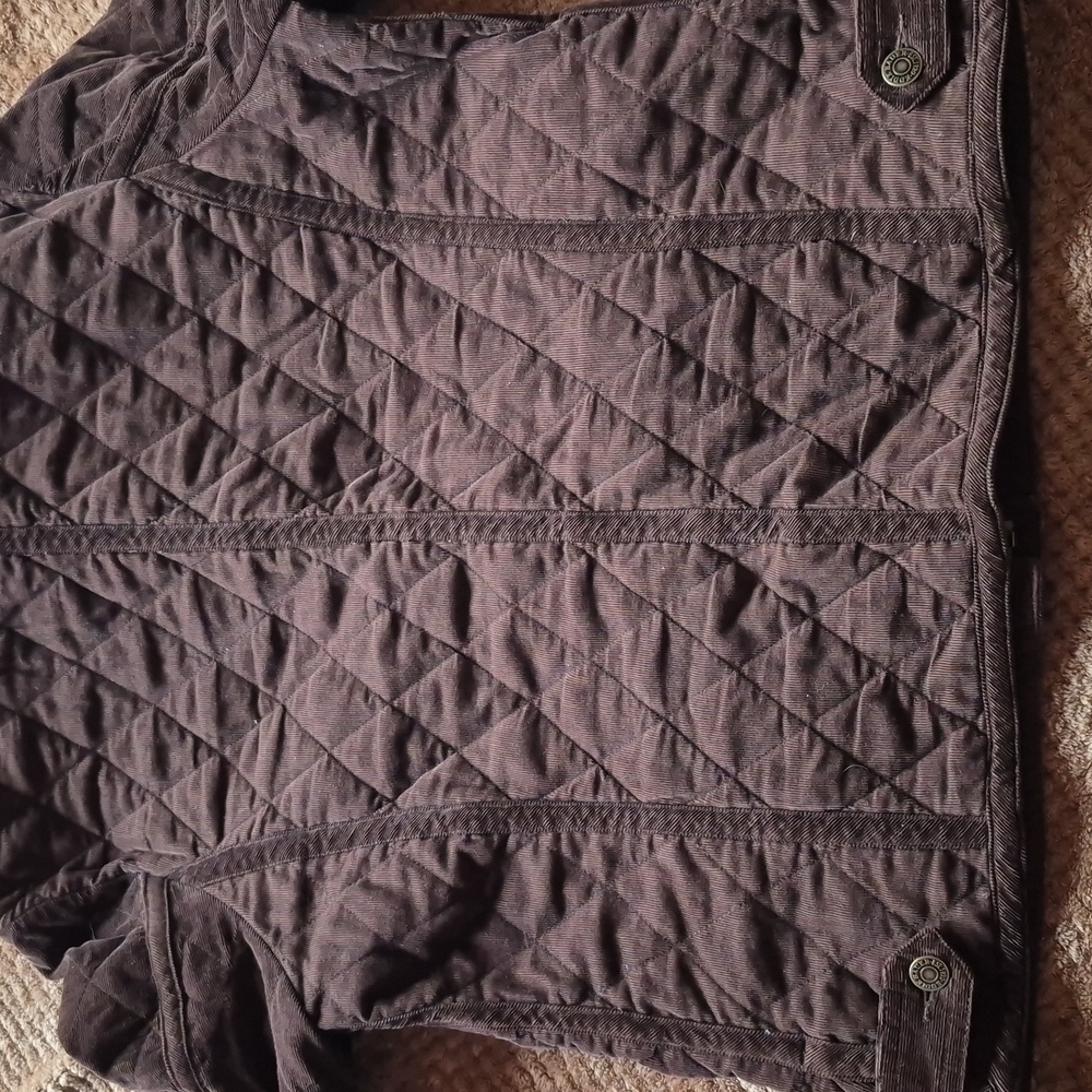 Eddie Bauer Quilted Corduroy Jacket in Dark Brown - Picture 6 of 6